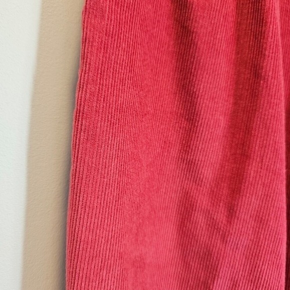 Lands' End Pink Preppy vtg High‎ Waist Corduroy Straight Mom Pants Size 10 - Picture 6 of 8